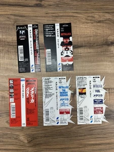 Metallica Japan Obi Strip Lot (7) – Rare Japanese CD Inserts Only – No Discs - Bild 1 von 6