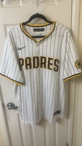 San Diego Padres Nike Home Jersey Men's Size 2XL NWOT 165$ MSRP Stitched swoosh - Picture 1 of 6