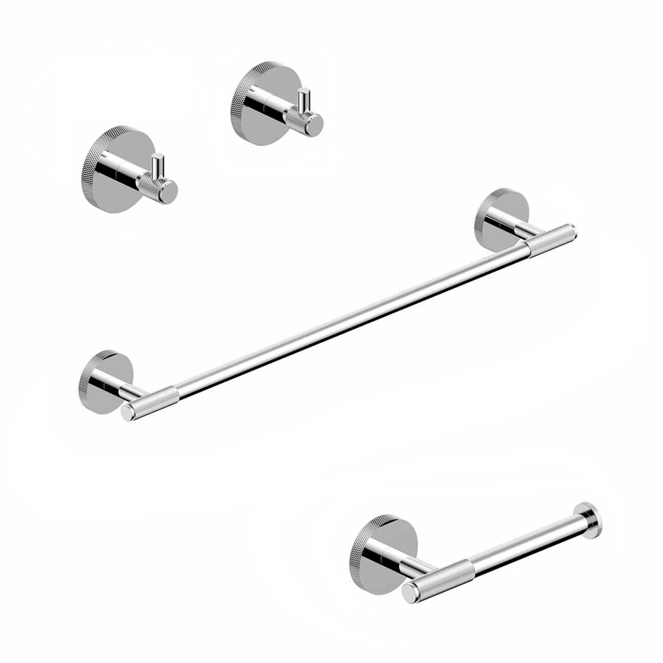 WS Bath Collections Klass WSBC 256890A Klass 4 Piece Bathroom - Chrome - Image 1 of 1