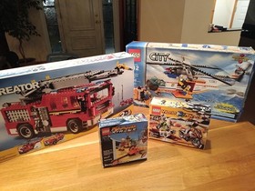 Lego Creator 6752, City 7738, World Racers 8896, Islands 6734.  💯 Complete 