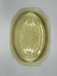 Federal GlassMadrid Amber Platter - Picture 1 of 3
