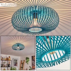 Comedor salón dormitorio iluminación efecto luz techo lámpara azul redondo - Imagen 1 de 10