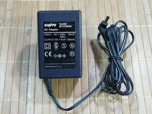 SANYO 6CV230XE ORIGINAL POWER SUPPLY. FOR CDP SANYO DISCMAN. 6V, 500 MA. AS NEW. - Bild 1 von 3