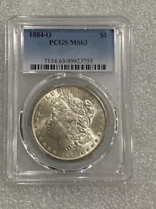 1884 O Morgan Silber Dollar PCGS MS63 ~ Butterfarben ~ SIEHE BILDER (755) - Bild 1 von 2