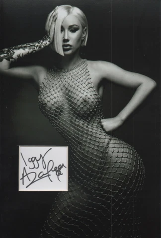 IGGY AZALEA Signed 12x8 Photo Display FANCY & BLACK WIDOW COA Cover