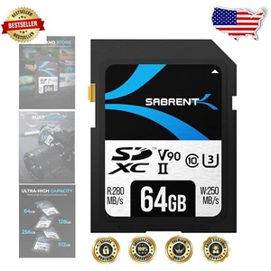 64GB Rocket V90 UHS-II Memory Card - Ultimate Performance for 4K to 8K Video - Picture 1 of 9