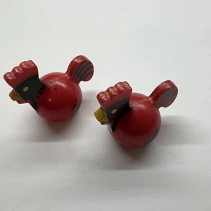 Fisher Price Little People Vintage 915 Fattoria Lotto di 2 Galli ROSSI - Foto 1 di 5