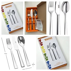 Thomas 3PC Childrens Cutlery Set Stainless Steel Fork Knife Spoon Toddler Kids - Picture 1 of 6