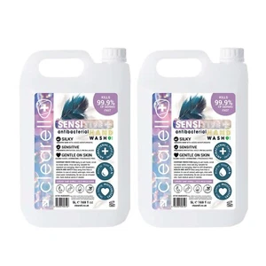 Clearell 10L | SENSITIVE | 2 x 5L Pack | Non Irritating Hand Soap Liquid 5 Litre - Picture 1 of 2