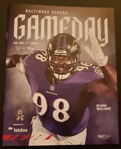 BALTIMORE RAVENS 2019 NFL GAME PROGRAM VS HOUSTON TEXANS - Picture 1 of 2