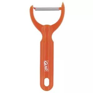 Sharp Stainless Steel Blade Vegetable Peeler w/ Assorted Color Ergonomic Handle - Picture 1 of 4