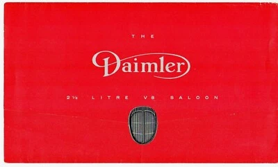 Daimler 2,5 litros V8 1962-1967 mercado del Reino Unido folleto de ventas desplegable Jaguar Mark 2 Foto 1 de 2