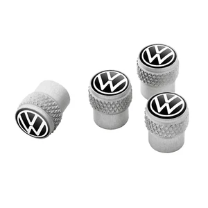 Original VW Ventilkappen mit Volkswagen Logo, für  Gummi-/Metallventile - Bild 1 von 1
