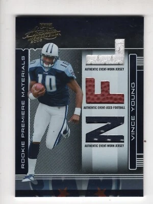 2006 Playoff Absolute Rookie Premiere Materials Vince Young    803/849 Titans RC - Image 1 of 2