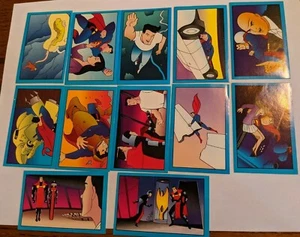 SKYBOX 1996 STICKER CARDS (18) SUPERMAN ANIMATED SERIES - Picture 1 of 4