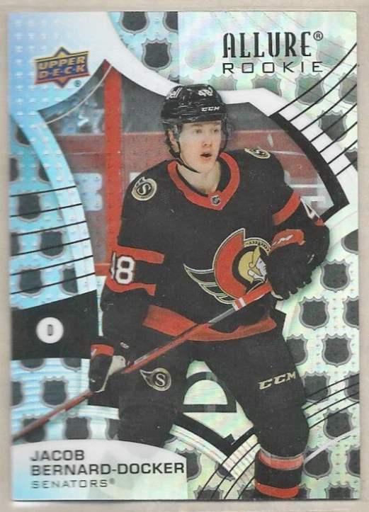 Jacob Bernard-Docker Senators 2021-22 UD Allure 2005 Shield Rookie #128 - Image 1 of 1