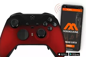 "Shadow Red" XBOX ONE ELITE 2 Series SMART Custom Modded Controller Mods for FPS - Picture 1 of 9