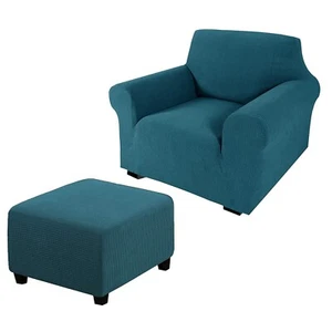 Green Stretch Jacquard Chair Slipcovers Armchair Sofa Covers Chair Couch Cove... - Picture 1 of 6