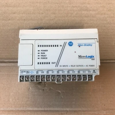 ALLEN BRADLEY 1761-L16BWA MICROLOGIX 1000 PROGRAMMABLE LOGIC CONTROLLER - Image 1 of 4