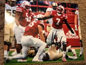 Foto 8x10 firmada por Mohamed Barry de Nebraska Cornhuskers - Imagen 1 de 1