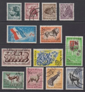 SOUTH AFRICA 1961 DECIMAL DEFIN SET (x13) USED (ID:877/D65320) - Picture 1 of 1