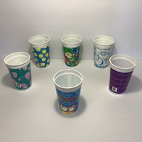 Vintage Mixed Lot of 6 Pizza Hut Plastic Collectible Kid’s Drink Cups 1990’s
