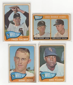 1965 Topps 4 Karten White Sox Lot mit Pizarro Cater Howard RC VINTAGE STAR G-EX LOL1 - Bild 1 von 2