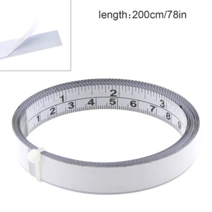 200cm Self-Adhesive Measuring Tape Steel Ruler mm/inch for Workbench Saw Table - Picture 1 of 9