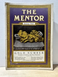 The Mentor Magazine - January 1922 - The Story of Gold Illustrated - Literature - Picture 1 of 6