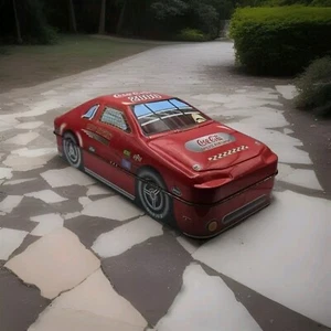 Vintage Millennium Coca-Cola 2000 klappbar Sammlerdose Nascar Rennwagen rot - Bild 1 von 8