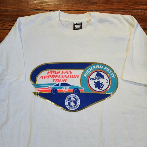 1992 Richard Petty Shirt Fan Appreciation Tour STP Racing Mens 2XL 43 Cover