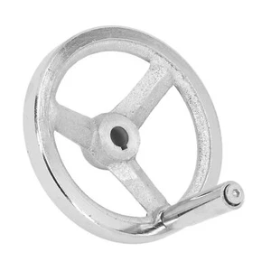 3 Spoke Hand Wheel With Revolving Handle Handwheel For Milling 12x125MM. - Picture 1 of 22