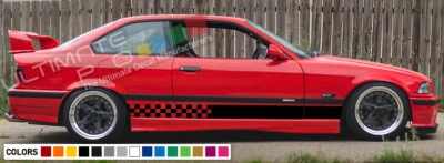 Наклейка наклейка полоски набор совместим с BMW E36 M3 бампер диффузор фары - Изображение 1 из 4