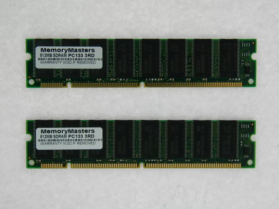 1GB KIT SDRAM PC 133 SDR SD MEMORY RAM PC133 168PIN NONECC PC DESKTOP RAM - Image 1 of 1