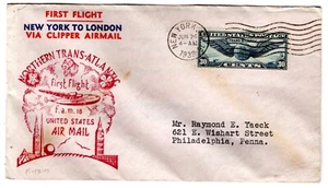 C24 FAM 18-10 PAA Clipper Flight New York NY - England Cached - Bild 1 von 2