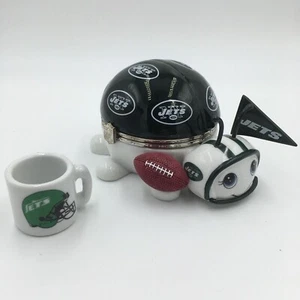 New York JETS NFL Porzellan Marienkäfer Schmuck Spieluhr & Mini Becher - Bild 1 von 12