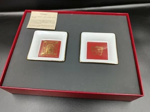 2 erstaunliche CARTIER - Porzellan Aschenbecher mit Box - Sehr guter Zustand - Made in Fr - 0254CO XL - Bild 1 von 12