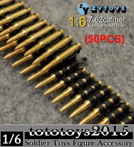 1/6 scale Machine Bullet Chain Toy Ammunition Belt For 12inch Figure Soldier - Picture 1 of 6