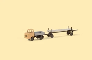 Auhagen 44658 Spur N Multicar M22 Pritsche mit Langmaterialanhänger #NEU OVP# - Bild 1 von 1