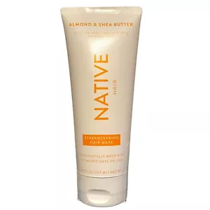 Native Strengthening Hair Mask Almond And Shea Butter Sulfate Paraben Free 6 oz - Picture 1 of 2