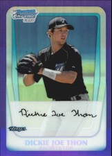 2011 (BLUE JAYS) Bowman Chrome Prospects Purple Refractors #BCP184 Thon