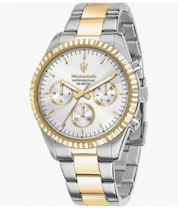 Orologio Uomo Maserati competizione In Acciaio PVD Oro e cinturino inossidabile - Foto 1 di 7