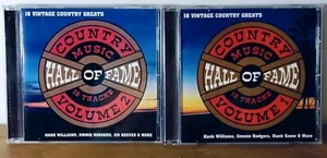 Country Music Hall of Fame Vol 1-2 CD 36 Vintage Country Hits VGC - Picture 1 of 15