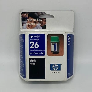 New Genuine HP 26 Black Ink Cartridge Expired - FREE SHIPPING!! - Picture 1 of 3