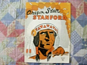 1951 STANFORD INDIANS OREGON STATE BEAVERS PROGRAM College Football AD - Foto 1 di 3