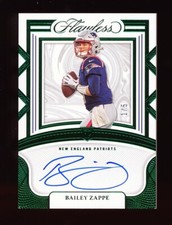 BAILEY ZAPPE 2022 PANINI FLAWLESS EMERALD AUTOGRAPH AUTO RC #D 1/5 *PATRIOTS*