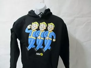 Fallout 76 Felpa Nera Gamer con Cappuccio Uomo Tg M - XL Nuova - Foto 1 di 9