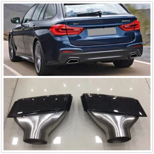 2Stück Auto Endrohre Auspuffblende Auspuff Auslaufrohr Für BMW 5er G30 G38 2019 - Picture 1 of 6