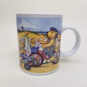 Everyday Gibson Housewares Coffee Mug/Cup Beach & Bear On Beach Scene - Picture 1 of 5