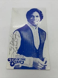 SGIO Theatre Brisbane Autographed Menu Program 1979 Kamahl Signed - Picture 1 of 11